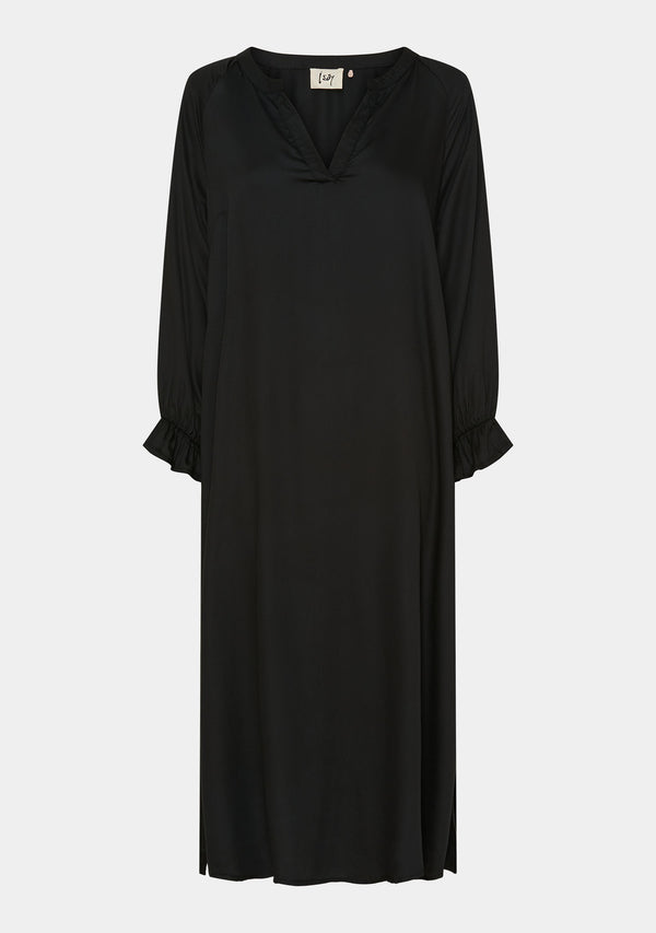 I SAY Asta Solid Dress Dresses 900 Black