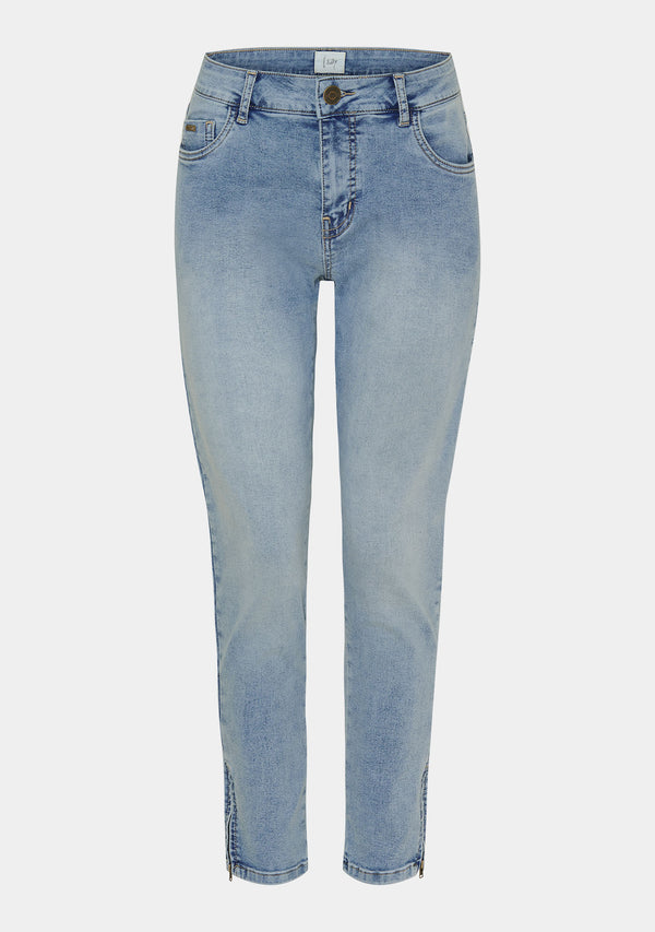 I SAY Lido Zip Jeans Pants 674 Light Denim
