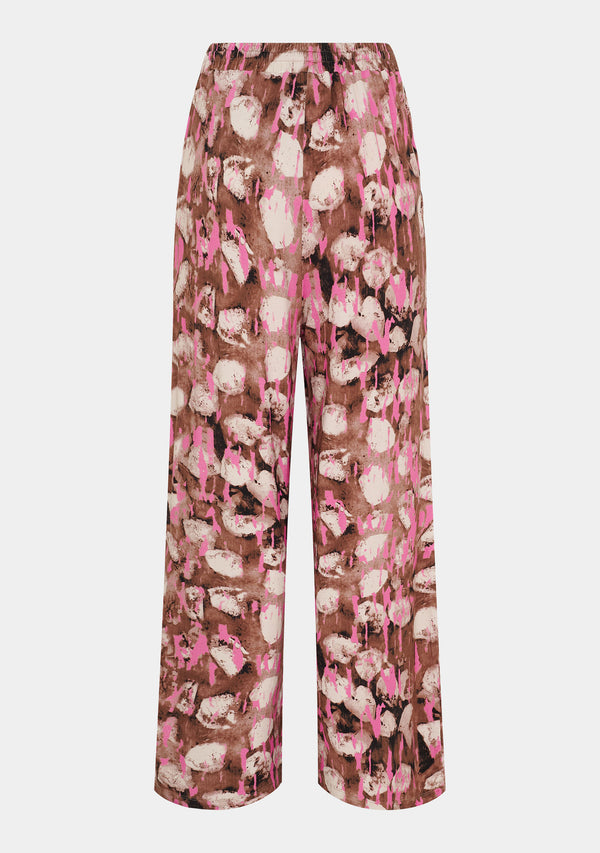 I SAY Louis Jersey Pant Pants M68 Luxury Camel w/Pink