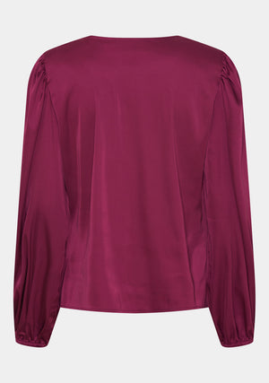 I SAY Steff Flounce Blouse Blouses 461 Rhododendron