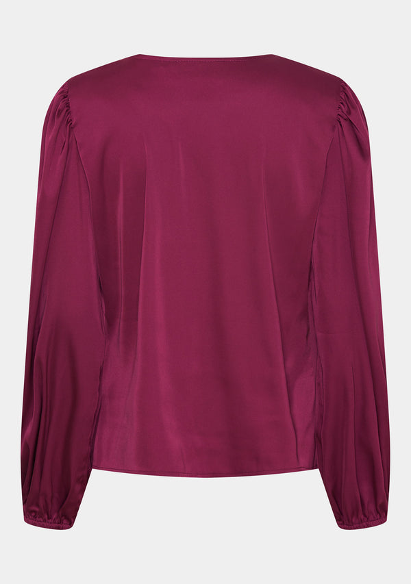 I SAY Steff Flounce Blouse Blouses 461 Rhododendron