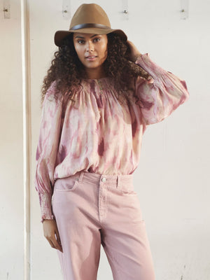 I SAY Ane Button Blouse Blouses I44 Rose Dream