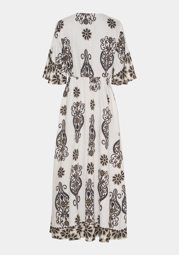 I SAY Ane Long Dress Dresses N25 Summer Border Print