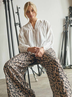 I SAY Ane Smock Pant Pants N26 Black Drops