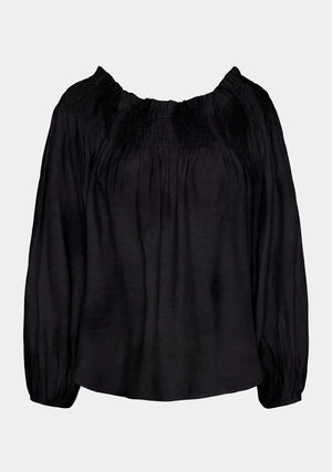 I SAY Ane Stretch Blouse Blouses 900 Black