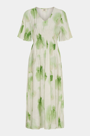 I SAY Ane Stretch Dress Dresses N27 Green Watercolor