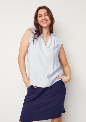 I SAY Ane Top Tops 619 Light Blue
