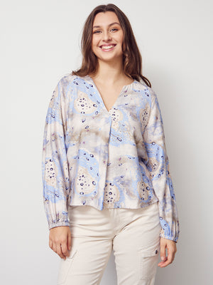 I SAY Ane V-Neck Blouse Blouses M46 Spring Dream
