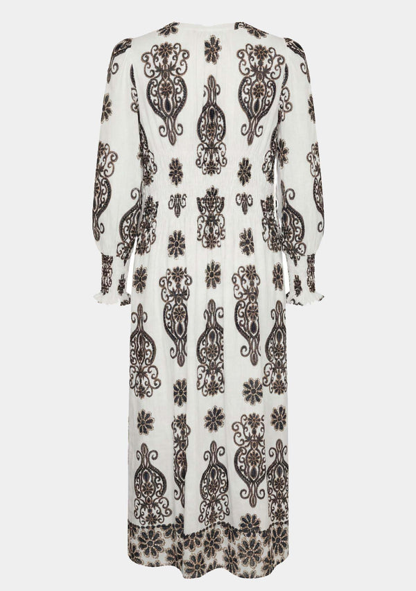 I SAY Ane V-Neck Dress Dresses N25 Summer Border Print