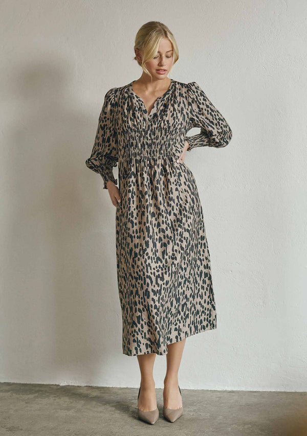 I SAY Ane V-Neck Dress Dresses N26 Black Drops