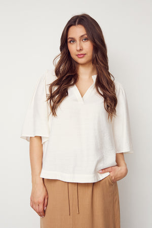 I SAY Ane s/s Blouse Blouses 101 Broken White