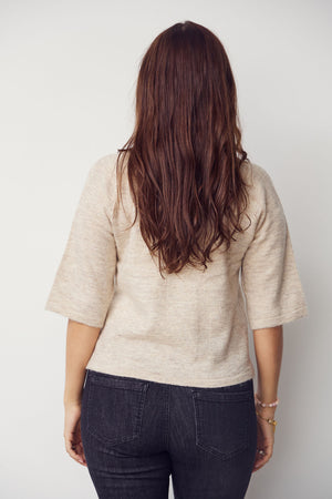 I SAY Anna 3/4 Sleeve Pullover Knitwear 956 Smokey