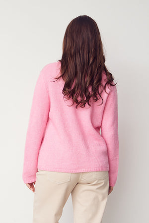 I SAY Anna Classic Cardigan Knitwear 550 Fresh Pink
