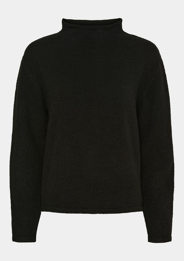 I SAY Anna Highneck Pullover Knitwear 900 Black