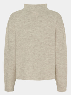 I SAY Anna Highneck Pullover Knitwear 956 Smokey