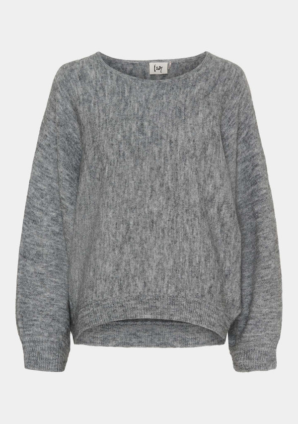 I SAY Anna Pullover Knitwear 947 Grey Melange