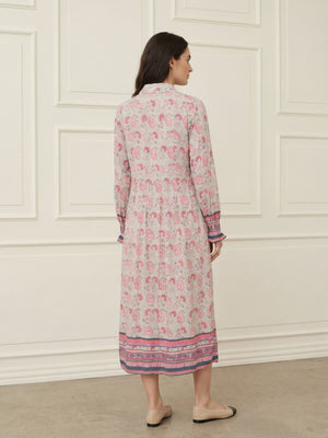 I SAY Annica Button Dress Dresses A96 Summer Paisley