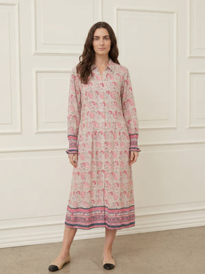 I SAY Annica Button Dress Dresses A96 Summer Paisley