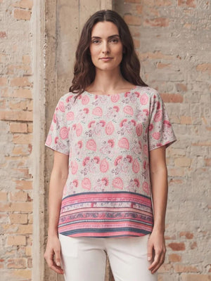I SAY Annica s/s Blouse Blouses A96 Summer Paisley