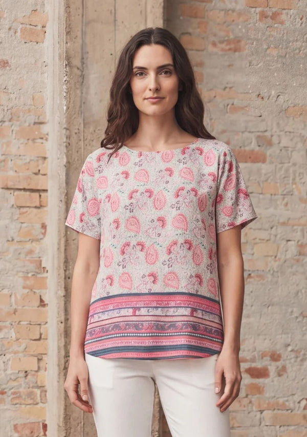 I SAY Annica s/s Blouse Blouses A96 Summer Paisley