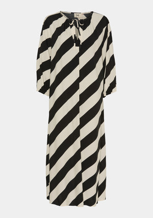 I SAY Asta Long Dress Dresses M19 Luxury stripe