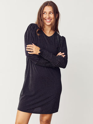 I SAY Barbel Dress Dresses H87 Black w/Silver