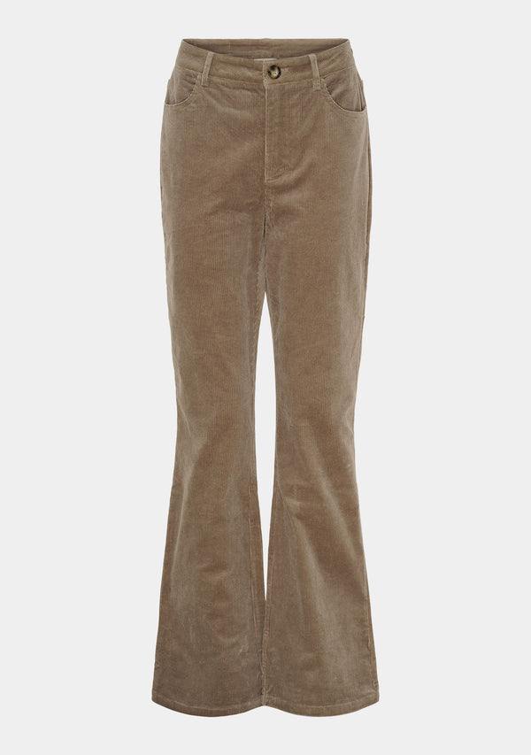 I SAY Barbel Flare Pant Pants 366 Light Taupe
