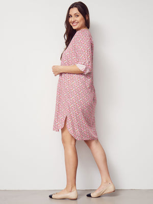 I SAY Beatrix Tunic Dresses M63 Pink Hourglass