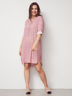 I SAY Beatrix Tunic Dresses M63 Pink Hourglass