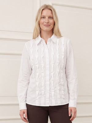 I SAY Bellis Deco Shirt Shirts 100 White
