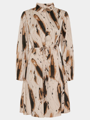 I SAY Bitten New Dress Dresses M11 Camel Drawing