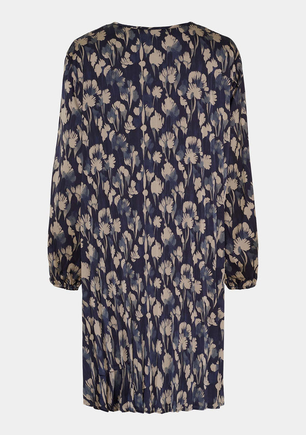 I SAY Bitten Pleat Dress Dresses A30 Blue Mood