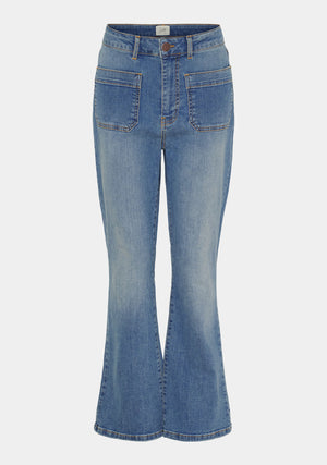 I SAY Bologna Kickflare Jeans Pants 606 Mid Denim