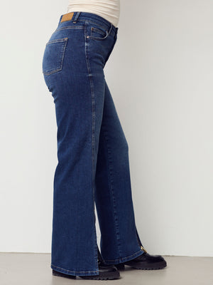 I SAY Bologna Split Jeans Pants 662 Dark denim
