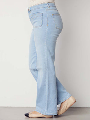 I SAY Bologna Wide Jeans Pants 674 Light Denim