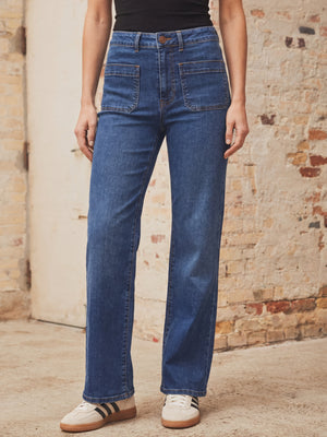 I SAY Bologna Wide Jeans Pants N52 Bologna Classic