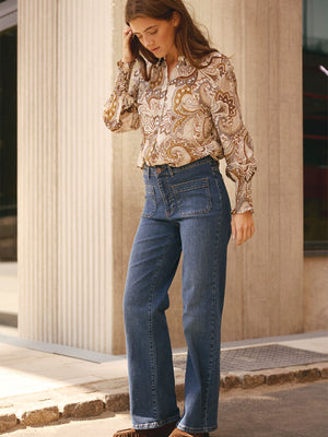 I SAY Bologna Wide Jeans Pants N52 Bologna Classic