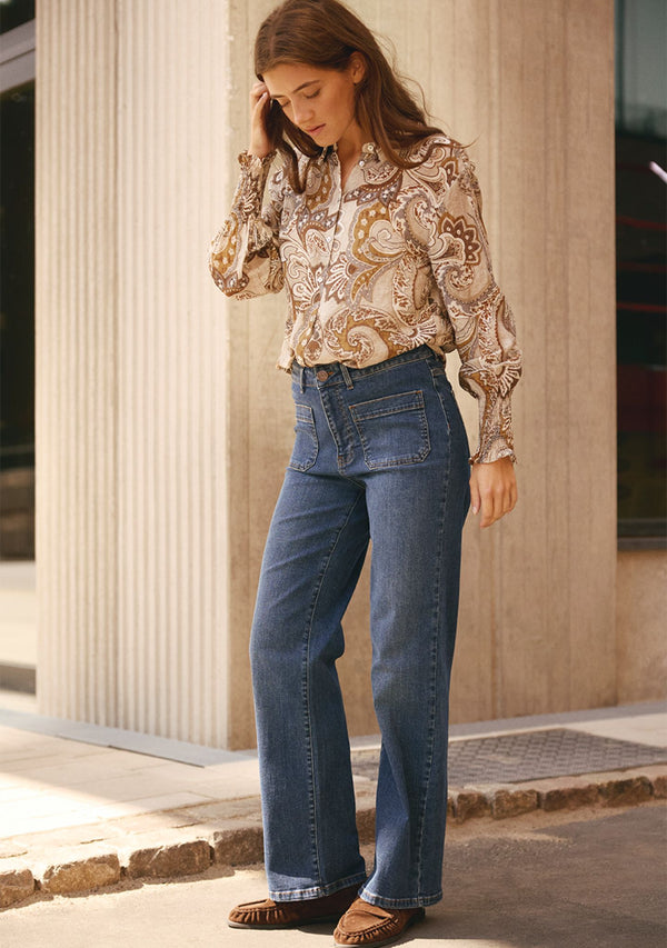 I SAY Bologna Wide Jeans Pants N52 Bologna Classic
