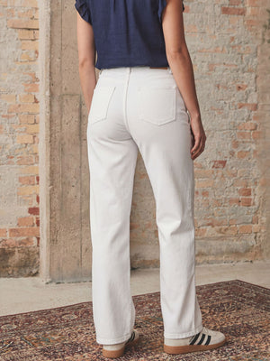 I SAY Bologna wide Twill Pant Pants 100 White