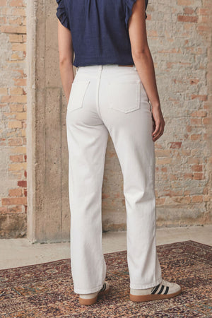 I SAY Bologna wide Twill Pant Pants 100 White