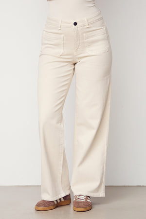 I SAY Bologna wide Twill Pant Pants 346 Desert