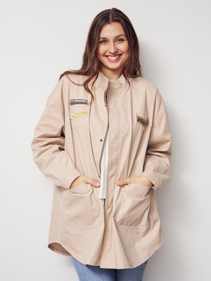 I SAY Botelle Jacket Jackets 117 Dark Sand