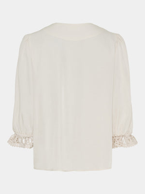 I SAY Cara Lace Blouse Blouses 146 Cream
