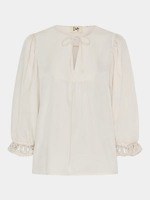 I SAY Cara Lace Blouse Blouses 146 Cream
