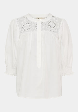 I SAY Cara s/s Blouse Blouses 101 Broken White