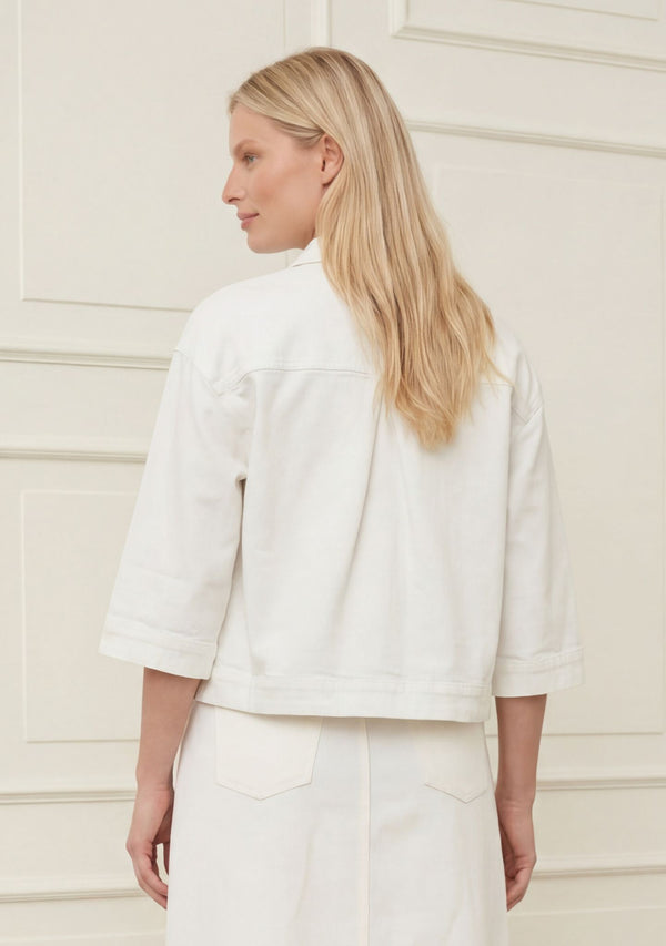 I SAY Carpi Denim Jacket Jackets 101 Broken White