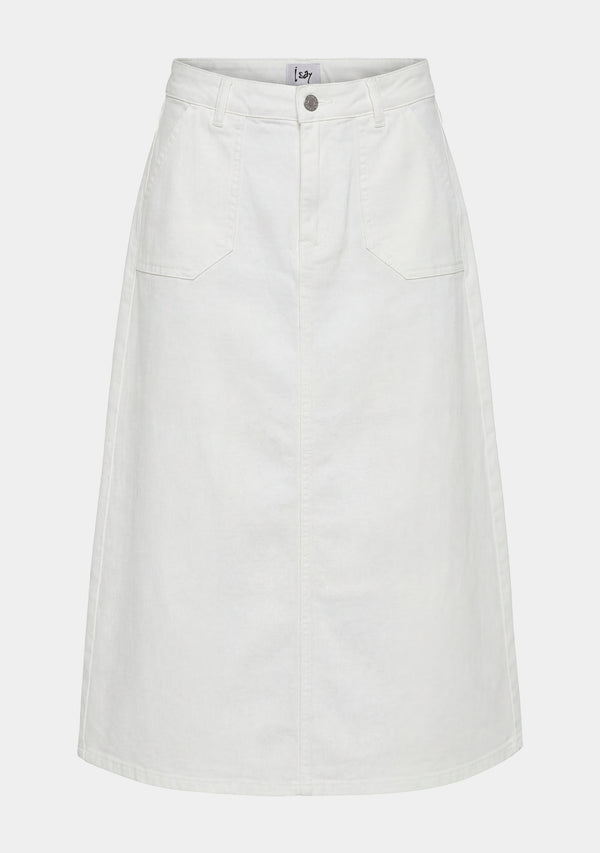I SAY Carpi Denim Skirt Skirts 101 Broken White