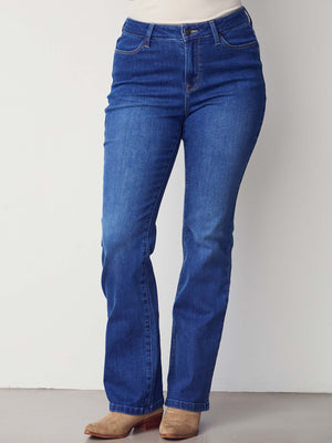 I SAY Carpi Flare Jeans Pants 643 Denim