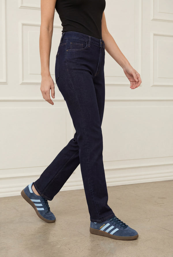 I SAY Carpi Long Straight Jeans Pants N56 Carpi Dark Wash