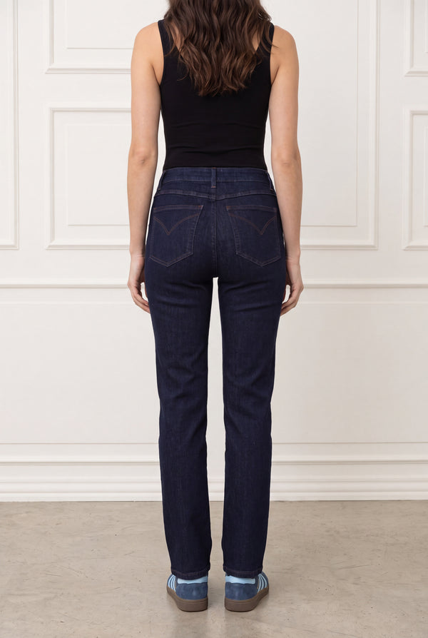 I SAY Carpi Long Straight Jeans Pants N56 Carpi Dark Wash